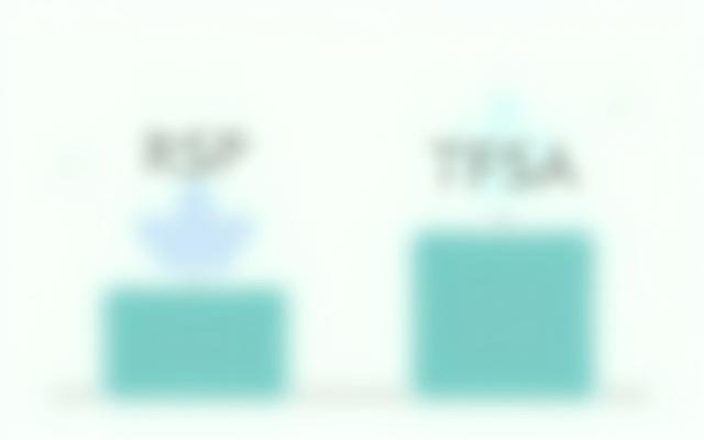 Illustration comparing two financial accounts (RRSP and TFSA) with Canadian maple leaf motif, symbolizing Canadian personal finance.